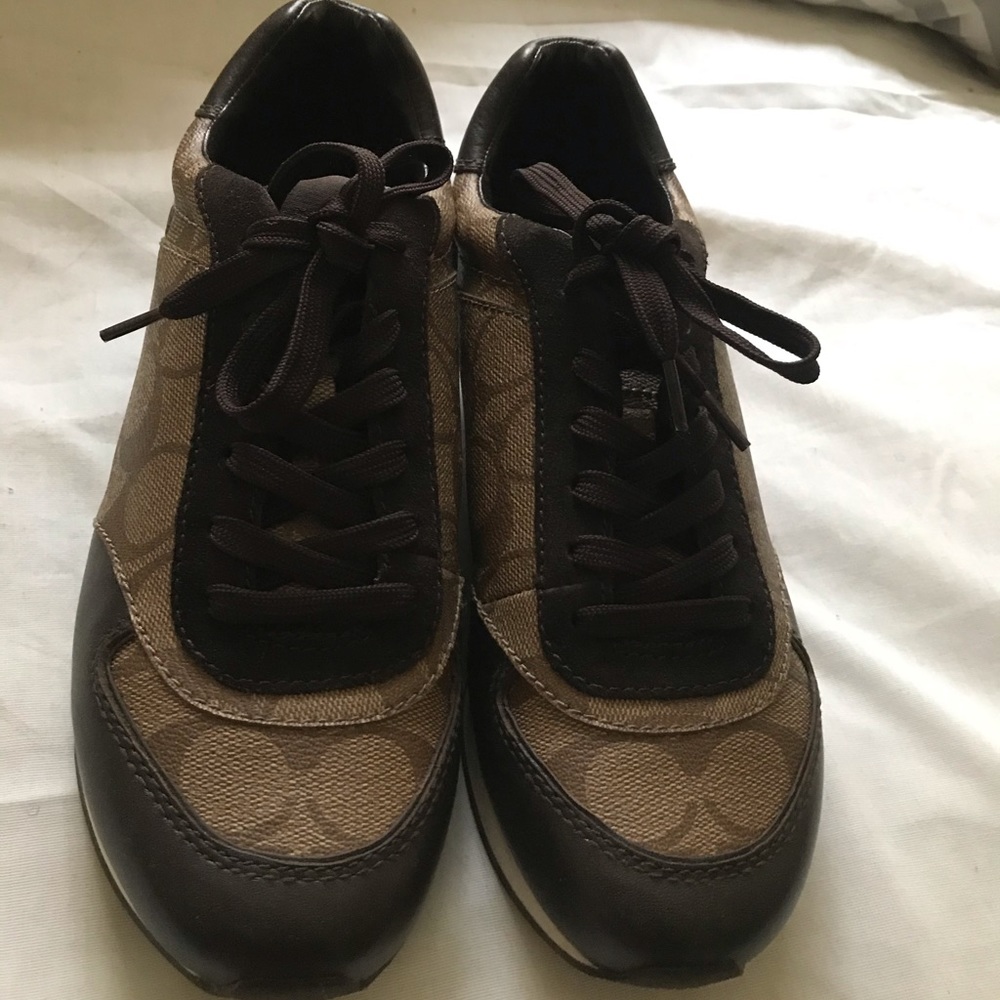 Authentic Brown Coach Shoes